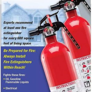 Kidde Multipurpose Fire Extinguishers, 2 Pack, Red