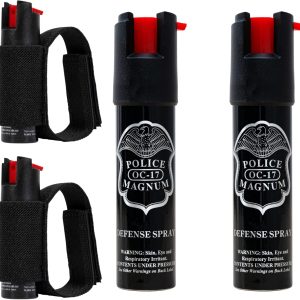 Police Magnum Pepper Spray Runner Safety Gear Bundle kit